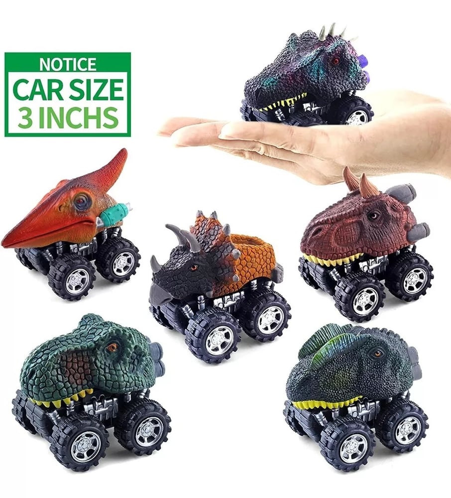 Foto 3 pulgar | Set de Juguete Dinosaur Cars T-rex Triceratops Dilofhosaurus - Venta Internacional