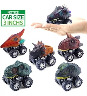 Foto 2 | Set de Juguete Dinosaur Cars T-rex Triceratops Dilofhosaurus - Venta Internacional