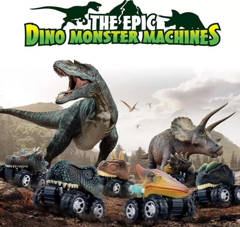 Foto 7 pulgar | Set de Juguete Dinosaur Cars T-rex Triceratops Dilofhosaurus - Venta Internacional