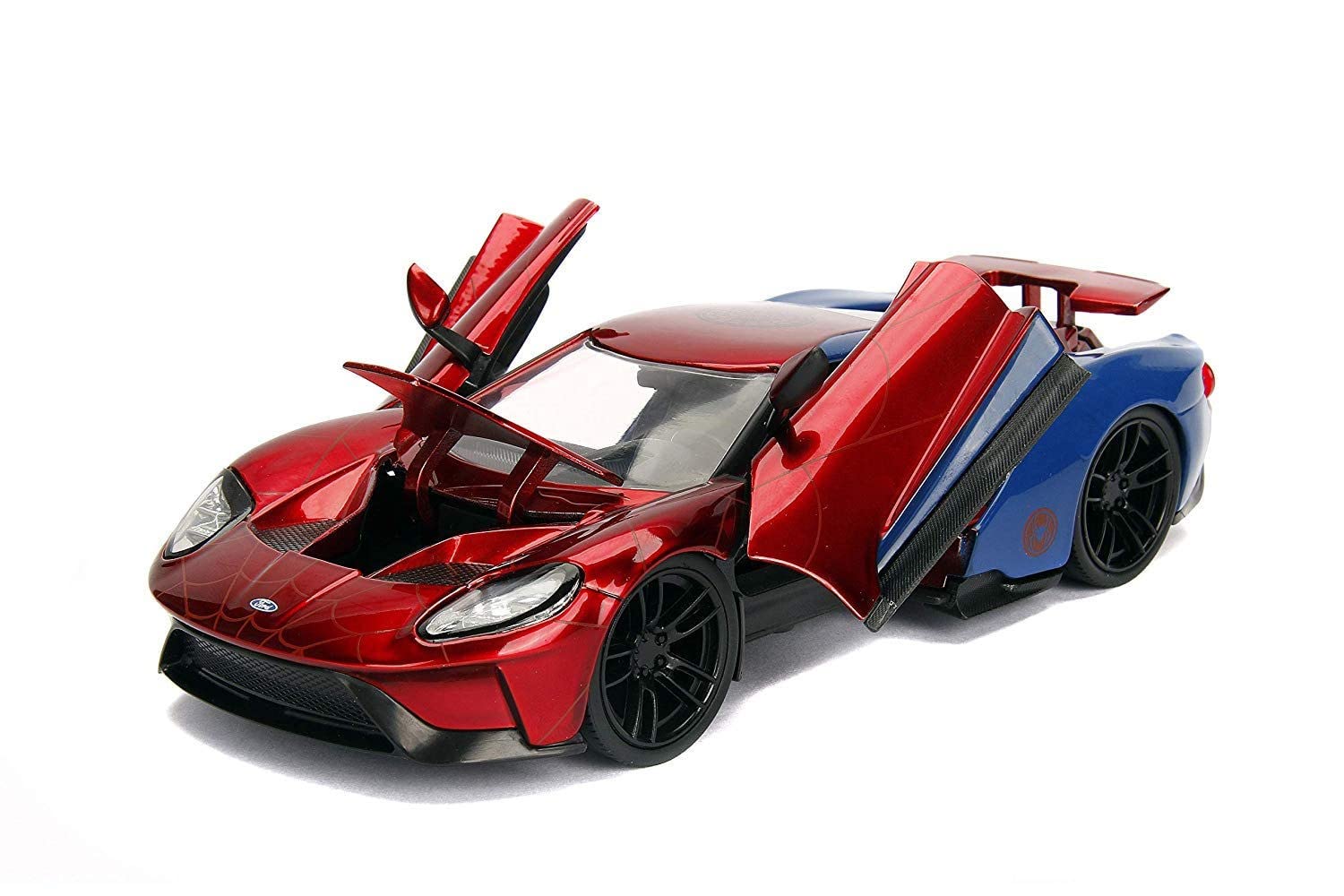 Foto 4 pulgar | Coche Fundido A Presión Jada Toys Marvel 2017 Ford Gt 1:24 Con Spider-man - Venta Internacional.