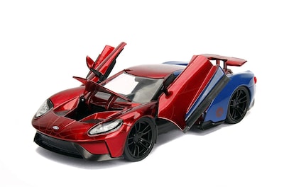 Foto 3 | Coche Fundido A Presión Jada Toys Marvel 2017 Ford Gt 1:24 Con Spider-man - Venta Internacional.
