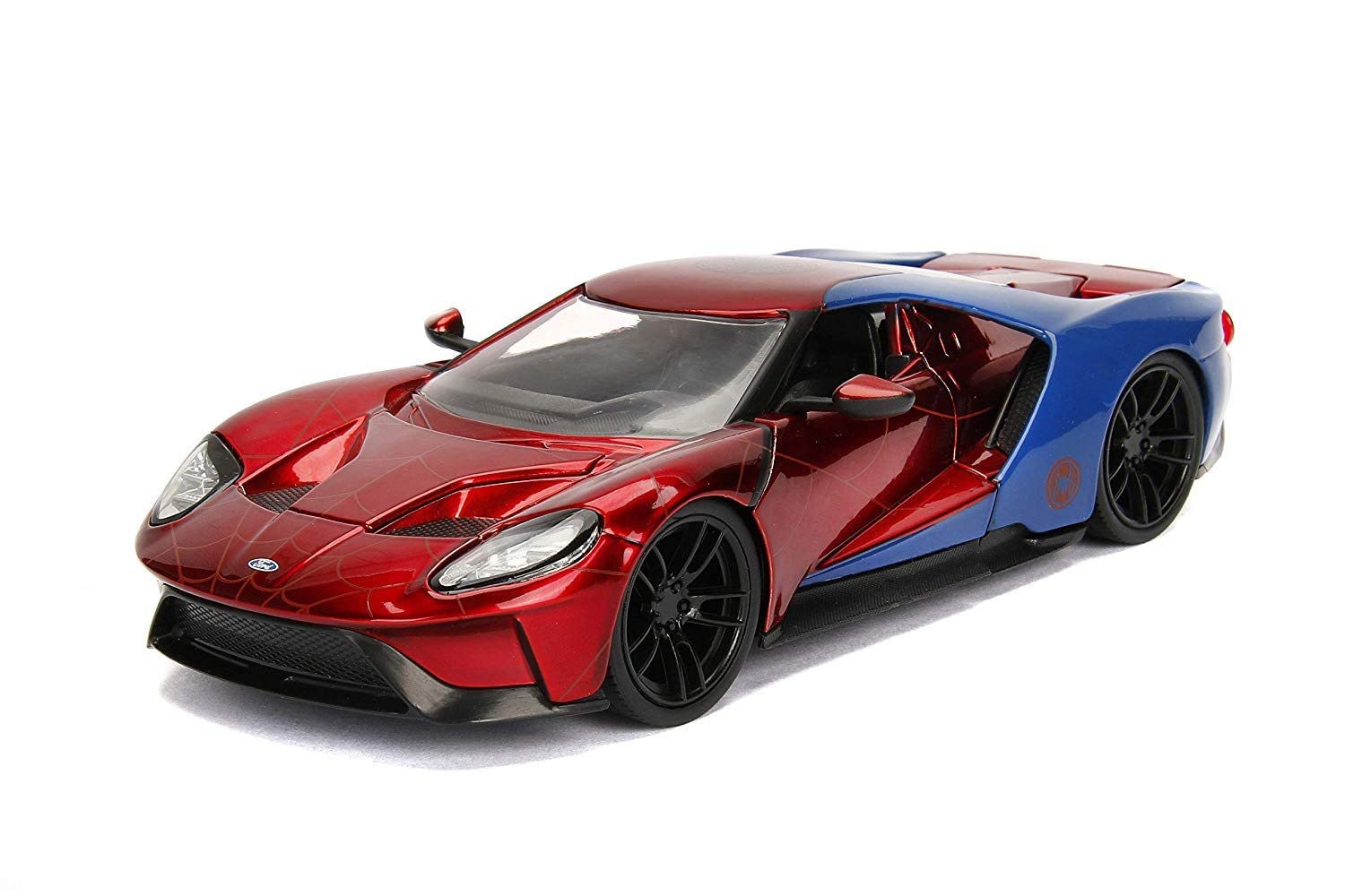 Foto 5 pulgar | Coche Fundido A Presión Jada Toys Marvel 2017 Ford Gt 1:24 Con Spider-man - Venta Internacional.