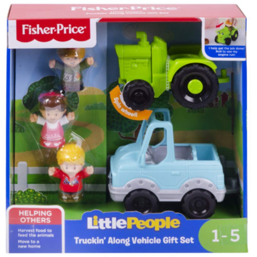 Foto 3 pulgar | Set De Regalo Fisher-price Little People Truckin' Along Para Vehículos De Juguete - Venta Internacional.