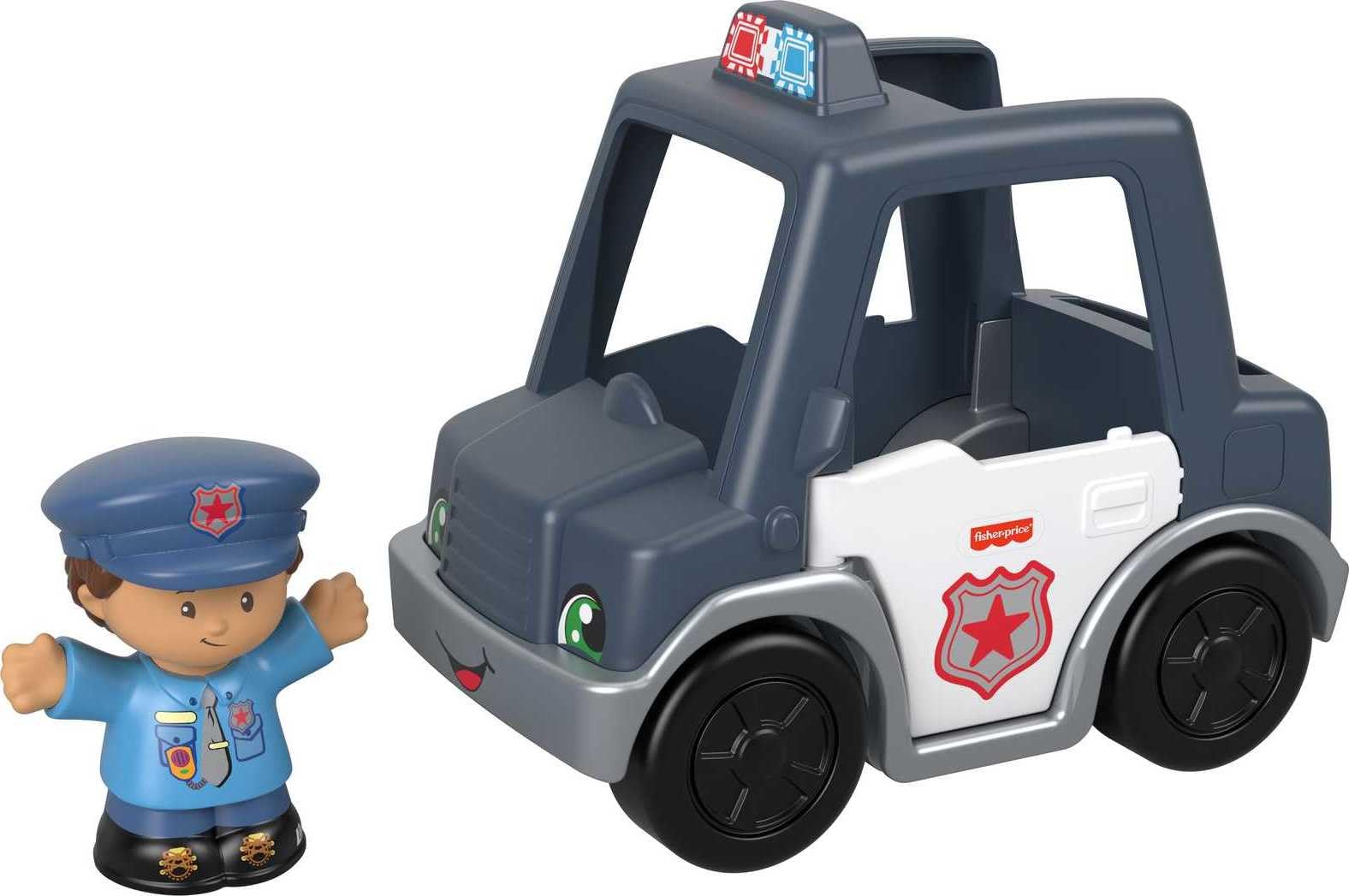 Un Coche De Policía De Toy Fisher-price Para Personas Pequeñas Que Ayudan A Otros - Venta Internacional.