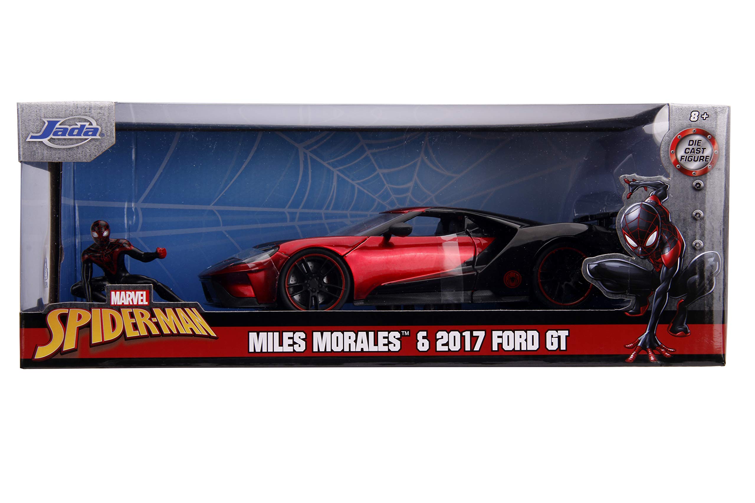 Foto 3 pulgar | Coche Fundido A Presión Jada Toys Marvel 1:24 2017 Ford Gt Con Spider-man - Venta Internacional.