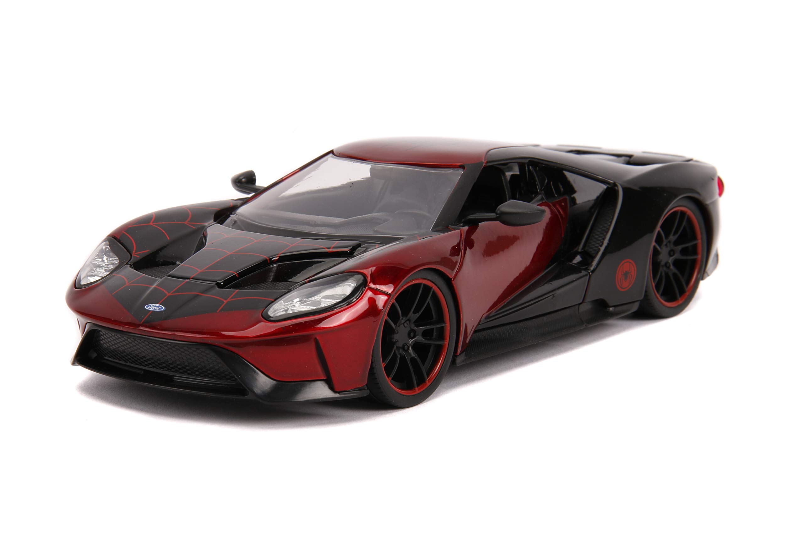 Foto 6 pulgar | Coche Fundido A Presión Jada Toys Marvel 1:24 2017 Ford Gt Con Spider-man - Venta Internacional.