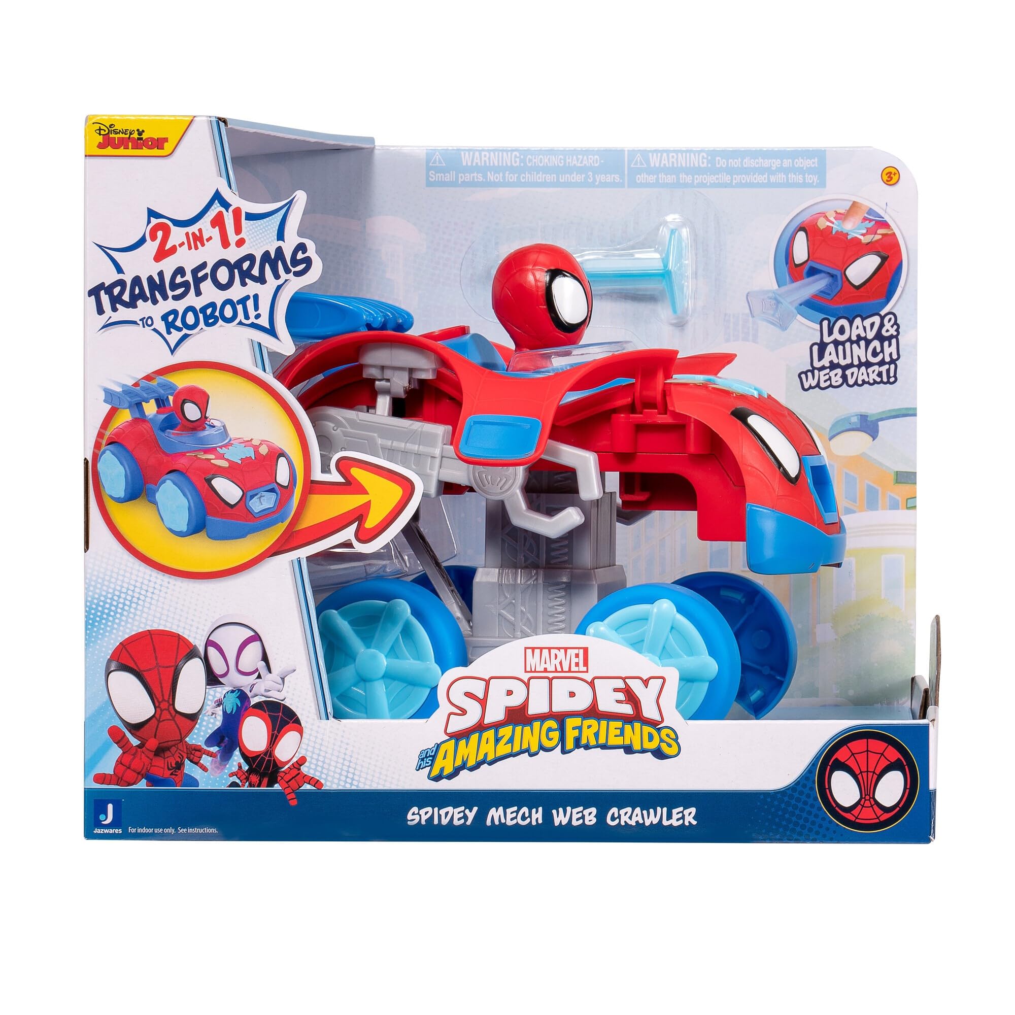 Foto 2 pulgar | Toy Marvel Spidey Y Sus Increíbles Amigos Spidey Mech Web Crawler - Venta Internacional.