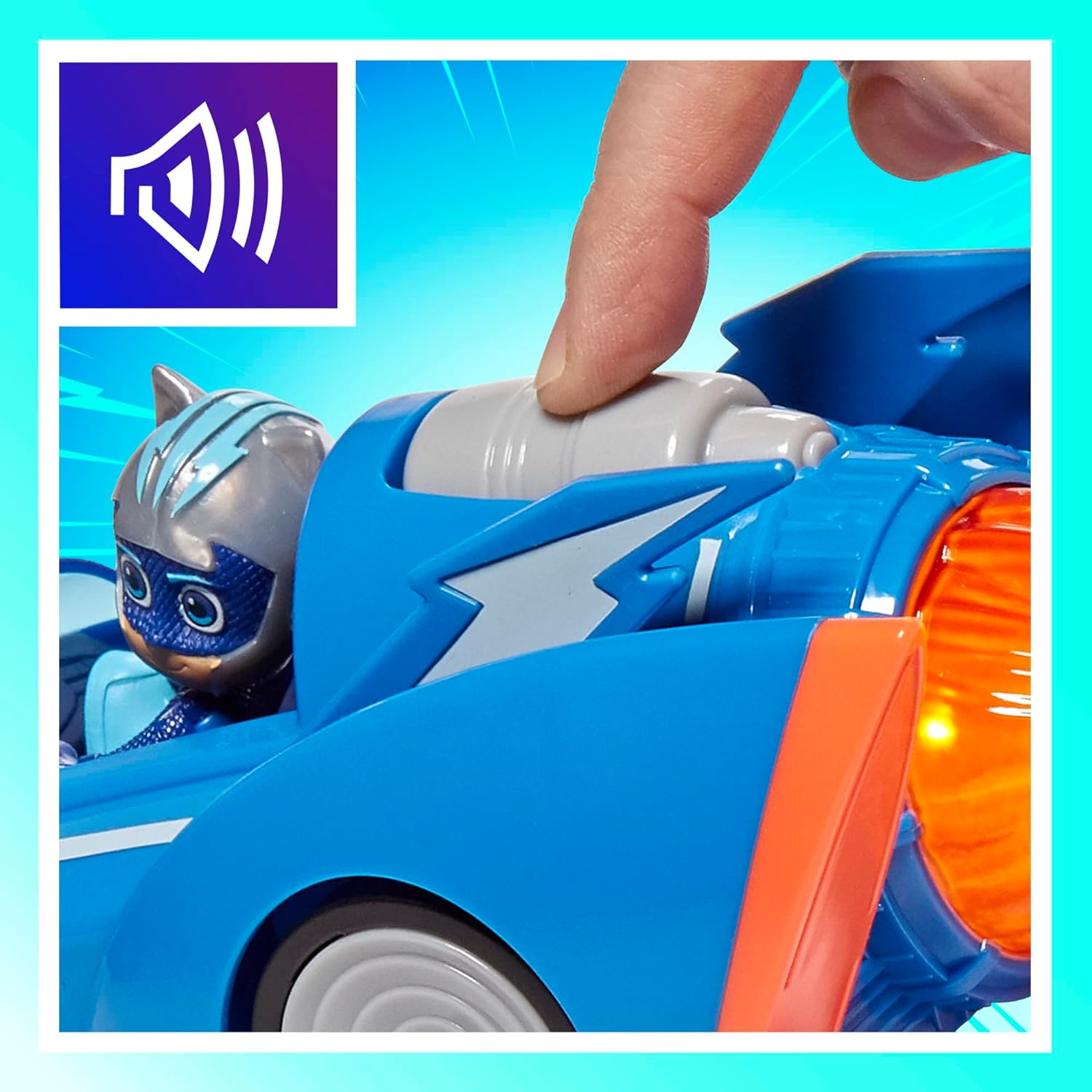 Foto 5 pulgar | Auto de Juguete Hasbro Súper Gato-Móvil PJ Masks con Luces y Sonidos