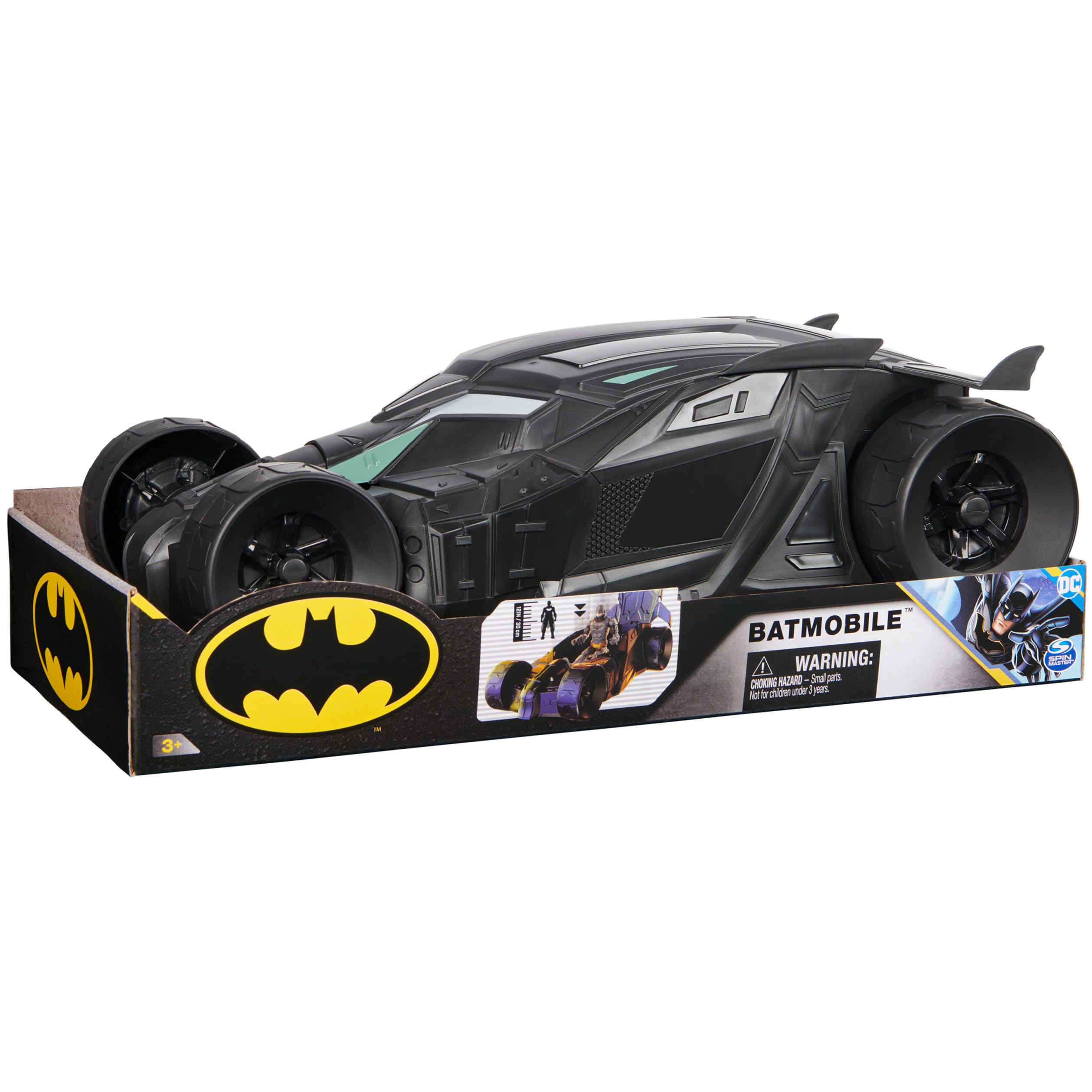 Foto 6 | Batmóvil De Juguete Spin Master Dc Comics Batman 30 Cm A Partir De 4 Años - Venta Internacional.