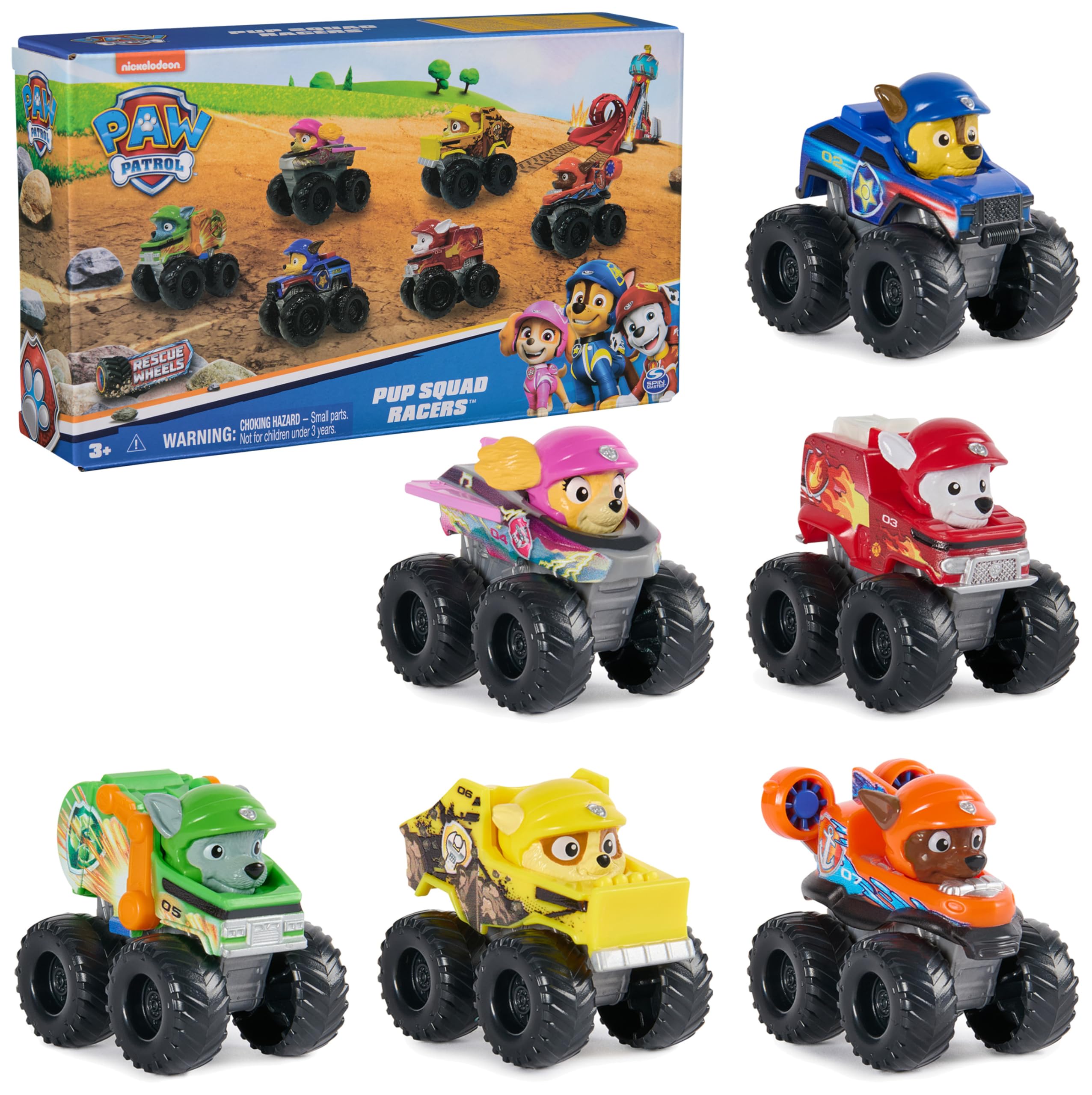 Foto 2 pulgar | Set De Regalo De Toy Cars Paw Patrol Rescue Wheels, 6 Piezas - Venta Internacional.