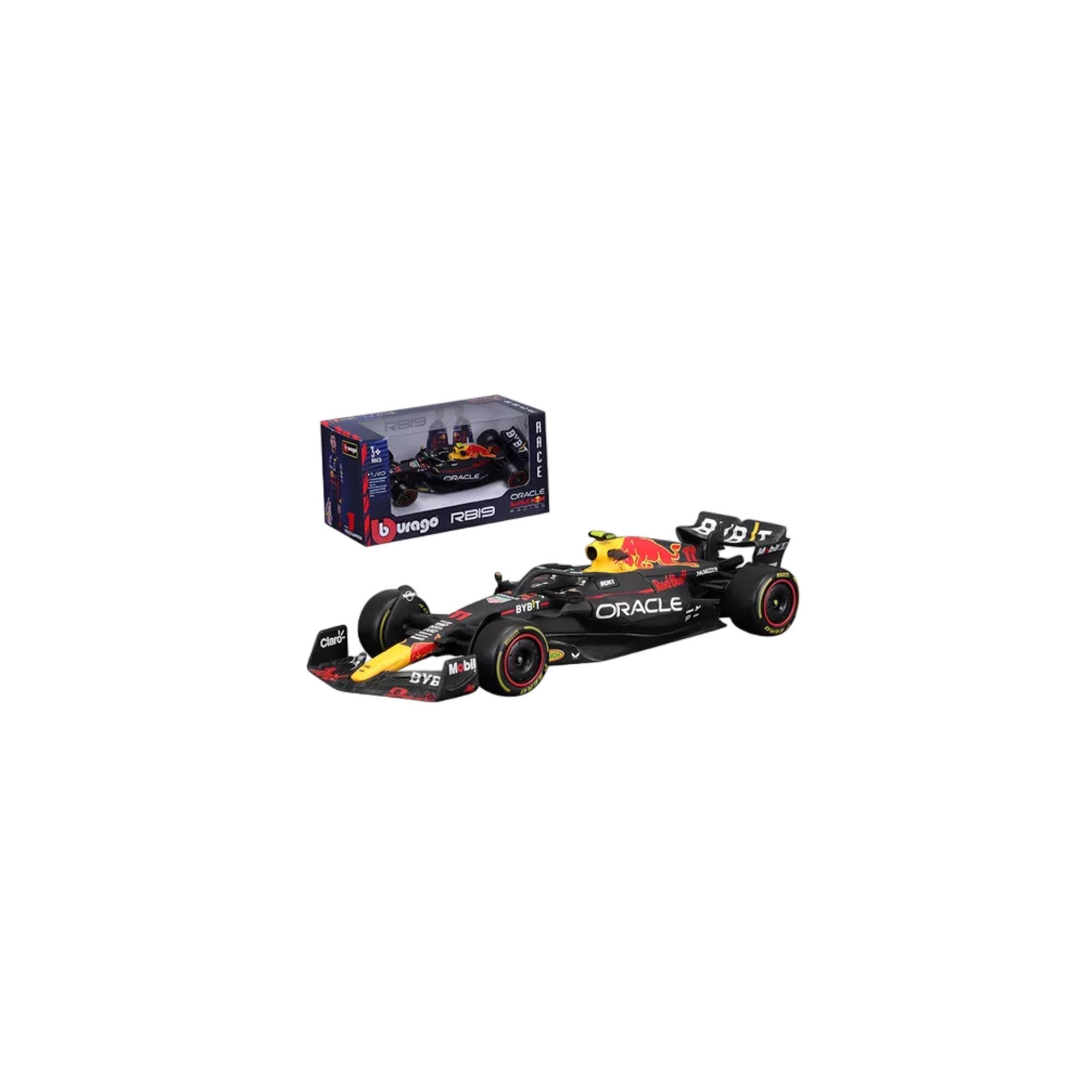 Coche Sergio Pérez Fórmula 1 1:43 Burago Redbull F1 Rb19 #11