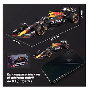 Foto 2 | Coche Sergio Pérez Fórmula 1 1:43 Burago Redbull F1 Rb19 #11
