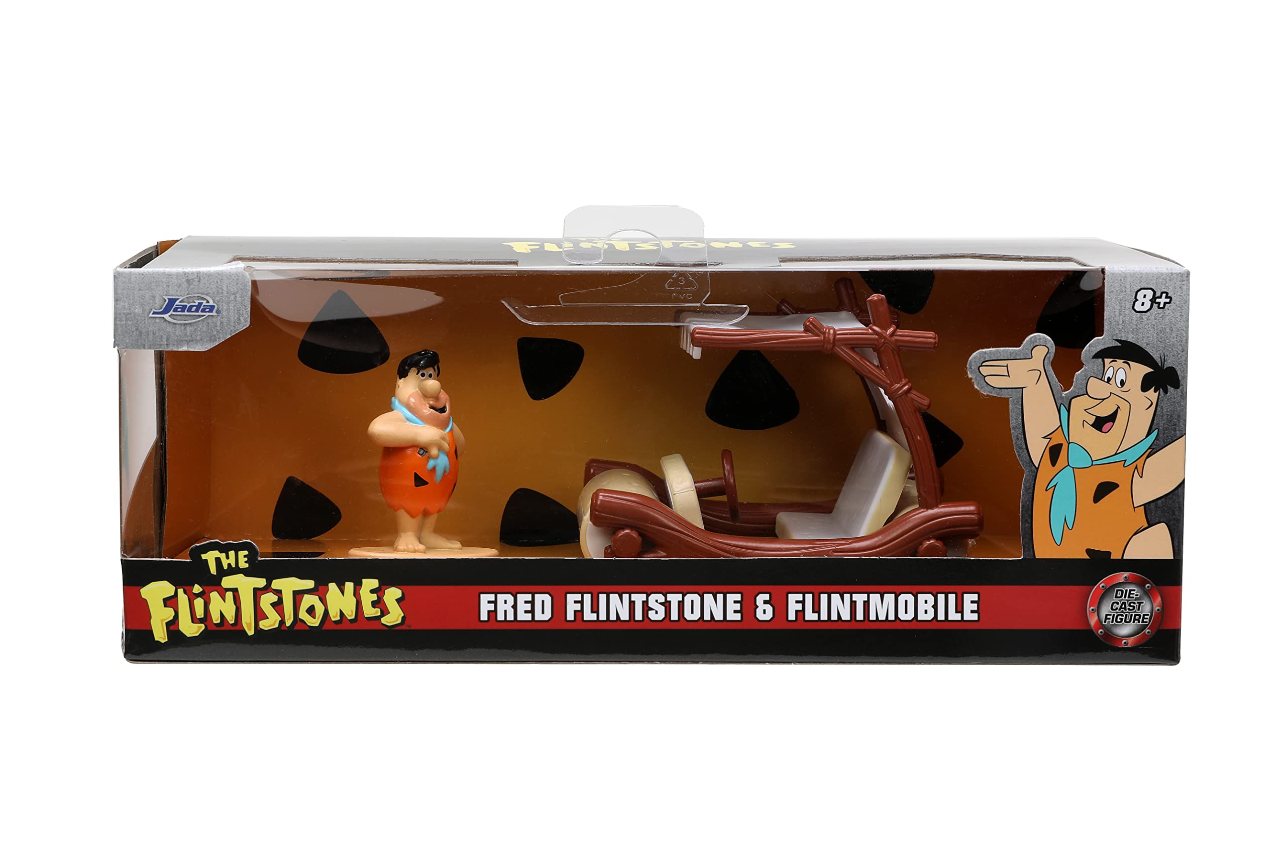 Foto 3 pulgar | Vehículo De Juguete Jada Toys Flintstones Flintmobile 1:32 Con Figura - Venta Internacional.