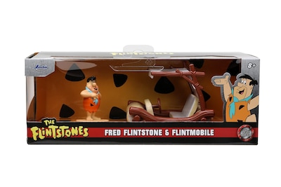 Foto 2 | Vehículo De Juguete Jada Toys Flintstones Flintmobile 1:32 Con Figura - Venta Internacional.