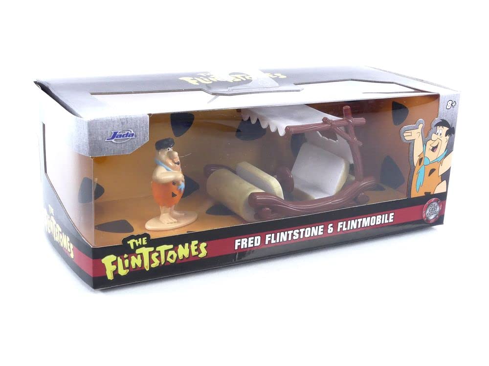 Foto 7 pulgar | Vehículo De Juguete Jada Toys Flintstones Flintmobile 1:32 Con Figura - Venta Internacional.