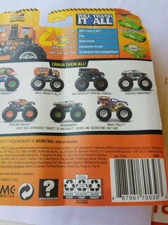 Foto 2 | Toy Hot Wheels Monster Trucks Lo Arruinará Todo Con Un Coche - Venta Internacional.