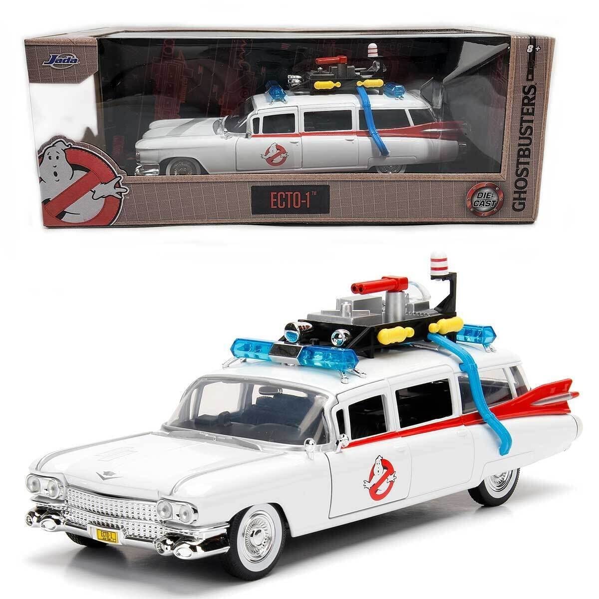 Maqueta De Coche Fundido A Presión Jada Toys Hollywood Rides Ghostbusters Ecto-1 A Escala 1:24 - Venta Internacional.