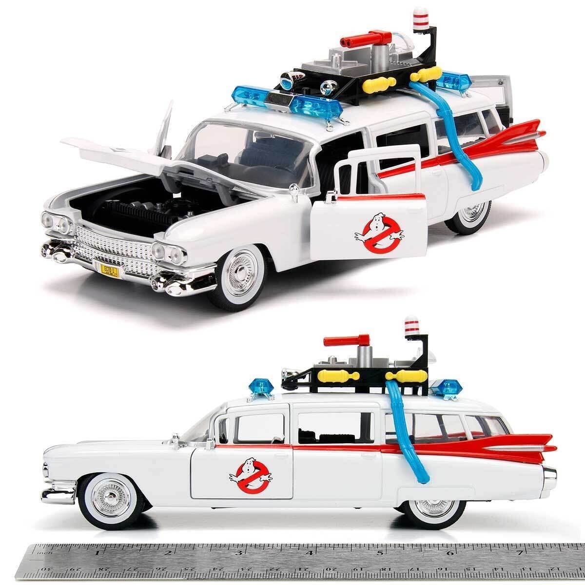 Foto 2 | Maqueta De Coche Fundido A Presión Jada Toys Hollywood Rides Ghostbusters Ecto-1 A Escala 1:24 - Venta Internacional.