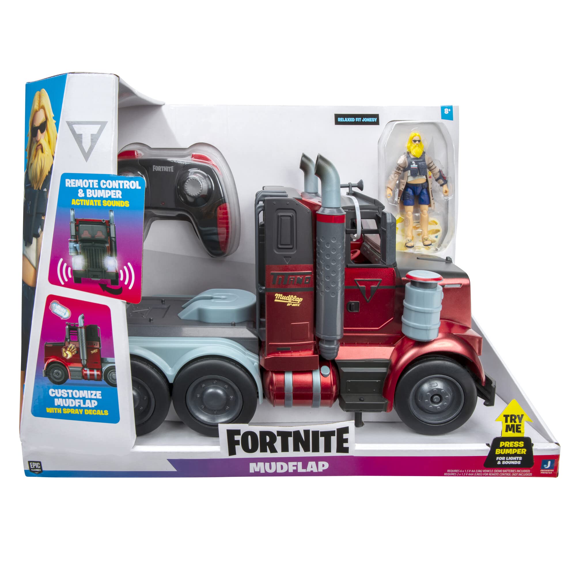 Foto 3 pulgar | Vehículo Rc Fortnite Feature Deluxe Mudflap con Jonesy de 10 Cm - Venta Internacional