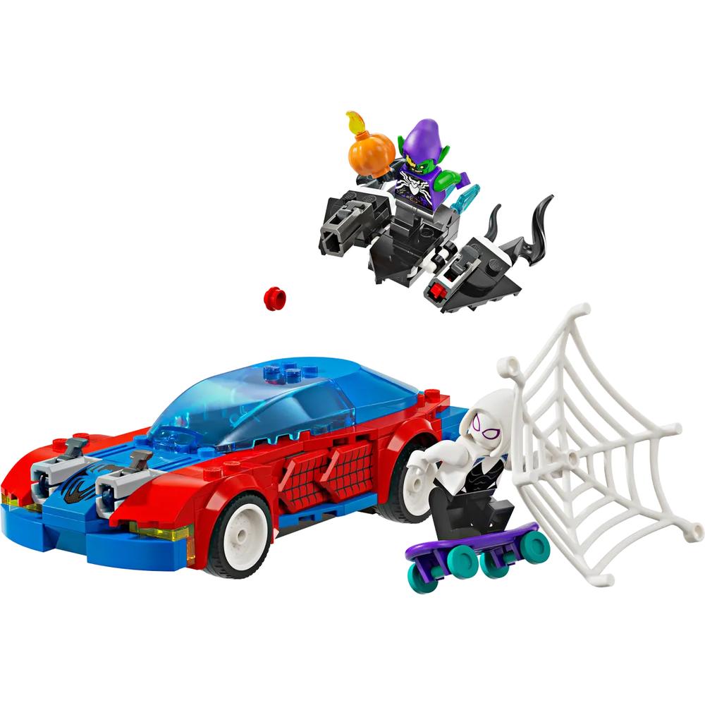 Lego Super Heroes Marvel Coche De Carreras De Spider-man Y Duende Verde Venomizado 76279