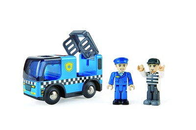 Foto 1 | Set De Juego Con Forma De Coche De Policía Con Sirena Y Figuras De Acción De Más De 3 Años - Venta Internacional.