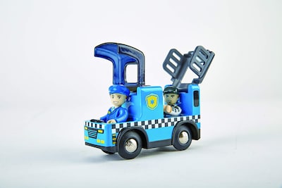Foto 3 | Set De Juego Con Forma De Coche De Policía Con Sirena Y Figuras De Acción De Más De 3 Años - Venta Internacional.