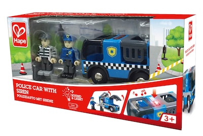 Foto 7 | Set De Juego Con Forma De Coche De Policía Con Sirena Y Figuras De Acción De Más De 3 Años - Venta Internacional.