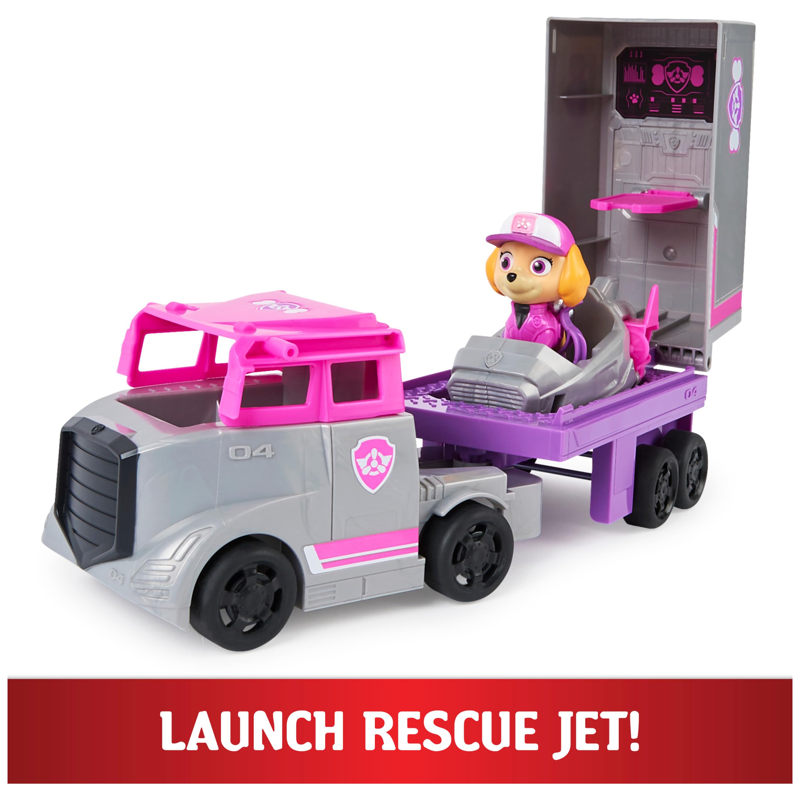 Foto 6 | Toy Truck Paw Patrol Big Truck Pup's Skye Con Figura De Acción - Venta Internacional.