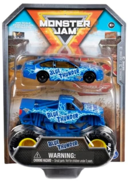 Foto 1 | Excavadora Uva Toy Monster Jam Diecast, Paquete De 2 Unidades, Con Coche De Carreras 1:64 - Venta Internacional.