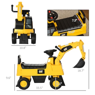 Foto 5 | Excavadora Ride-on Aosom Cat Con Licencia Manual De 18 A 36 Meses - Venta Internacional.