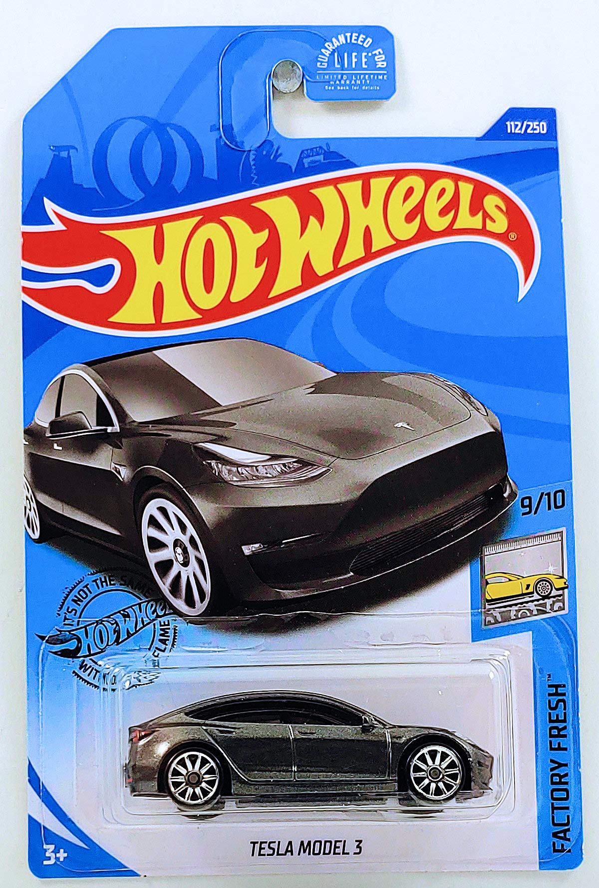 Foto 2 pulgar | Coche De Juguete Hot Wheels Factory Fresh Tesla Model 3 2020 Gris - Venta Internacional.
