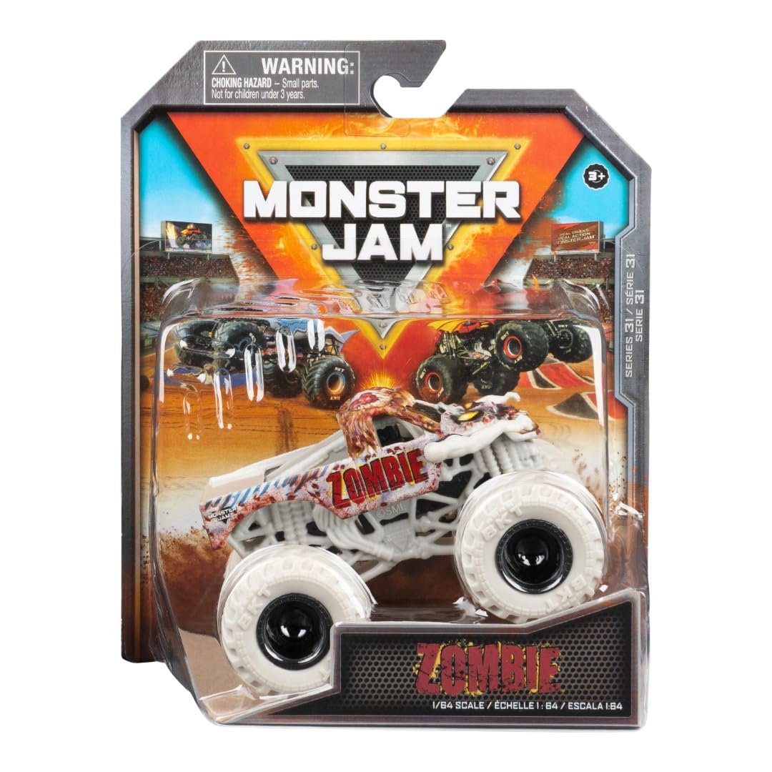 Camión Fundido Monster Jam 2023 Spin Master Zombie A Escala 1:64 - Venta Internacional. $509