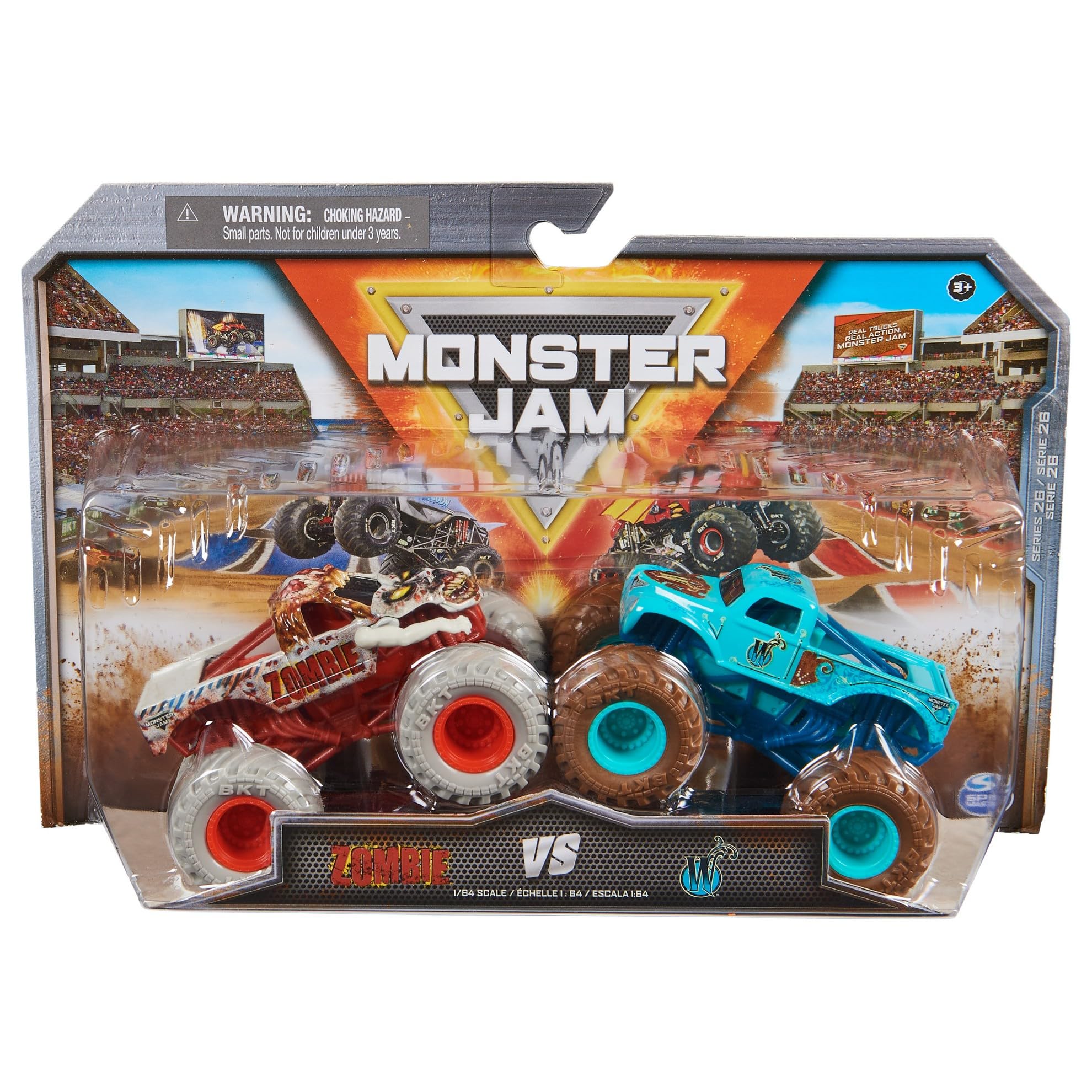 Foto 2 pulgar | Camiones de Juguete Monster Jam a Escala 1:64 de Diecast Truck 2 Unidades - Venta Internacional