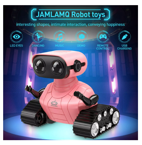 Foto 3 | Jamlamq Robot Para Niños Con Control Remoto Color Rosa