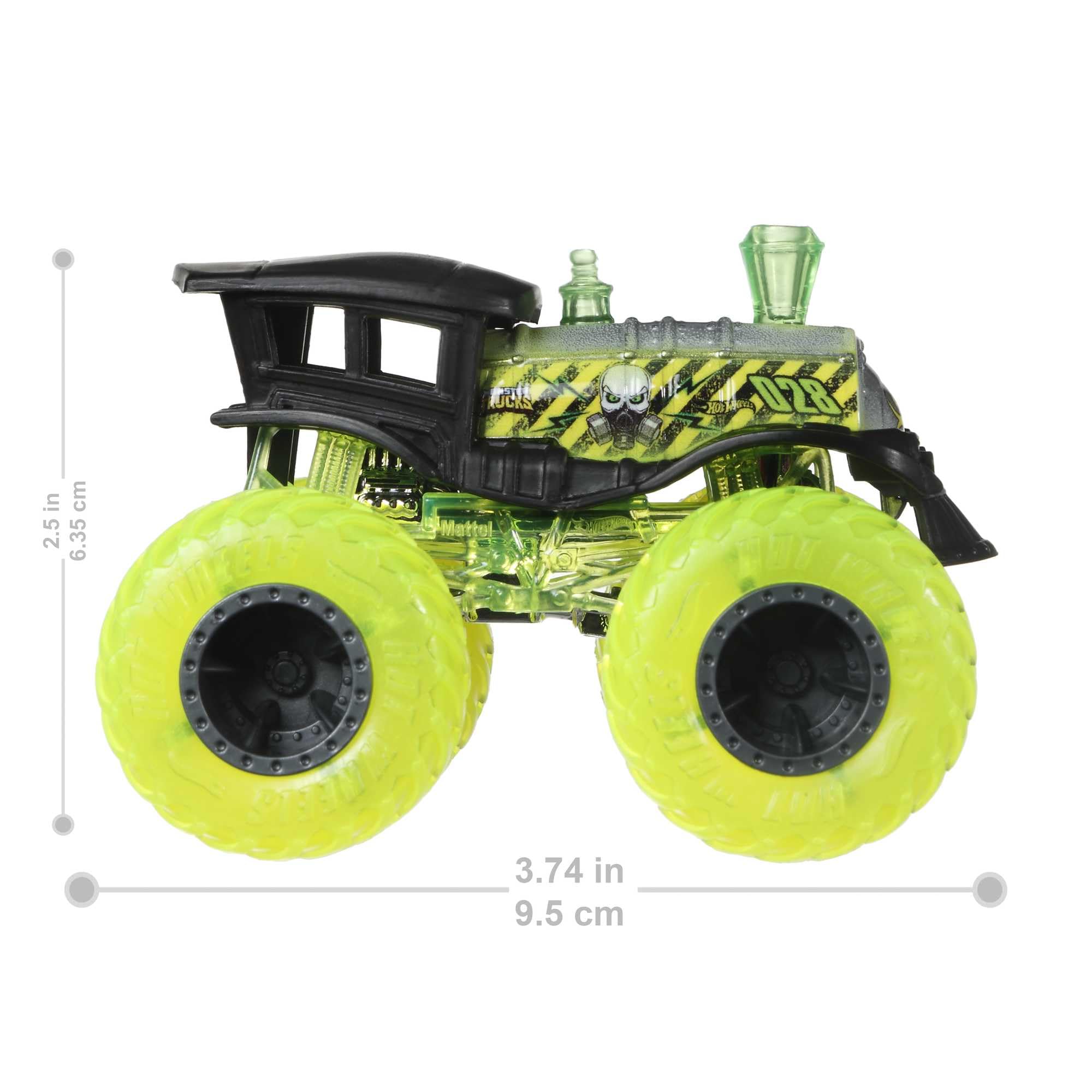 Foto 4 pulgar | Camión De Juguete Hot Wheels Monster Trucks 1:64 Con Coche Aplastable - Venta Internacional.