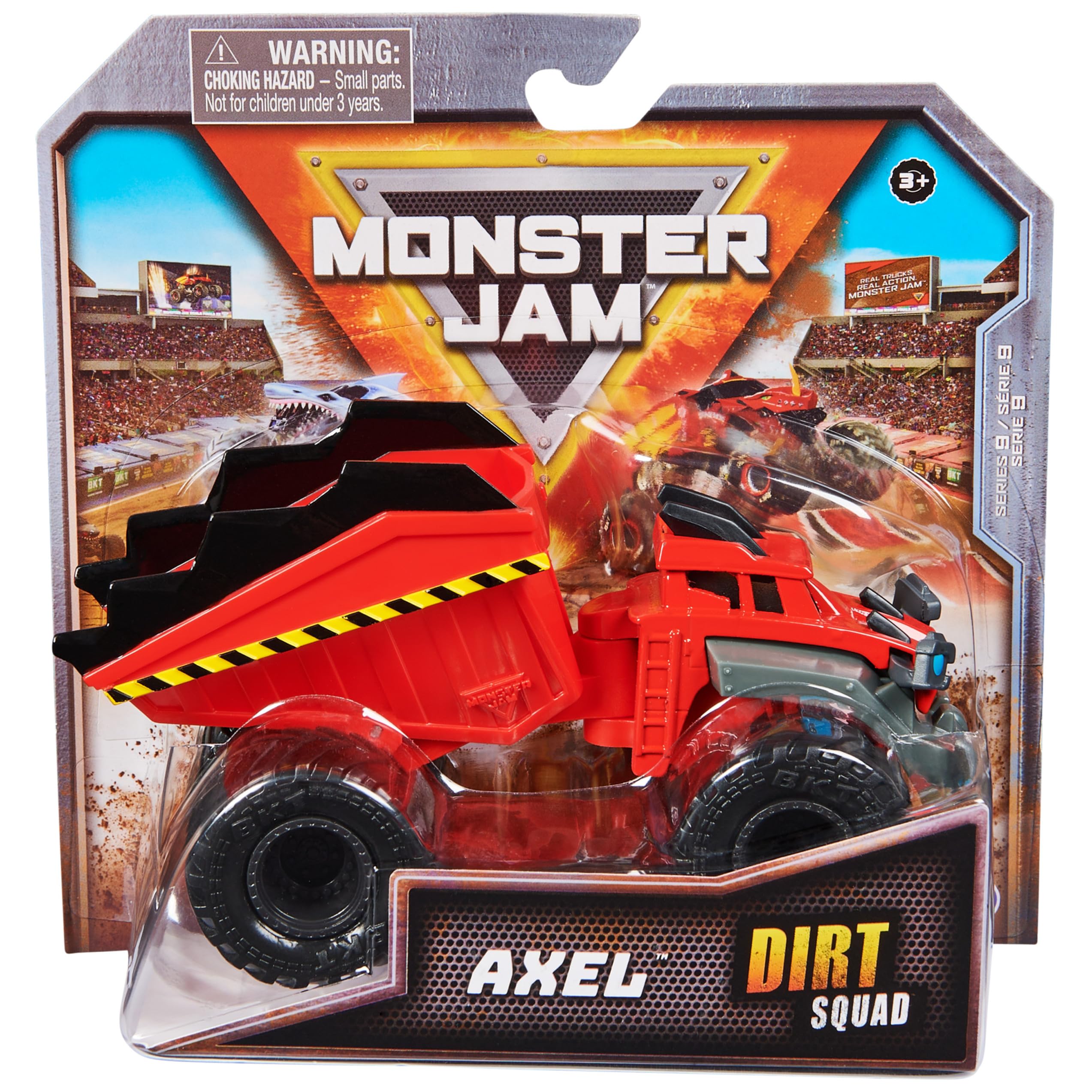 Foto 2 pulgar | Toy Monster Truck Monster Jam Oficial De Axel Dirt Squad 1:64 - Venta Internacional.