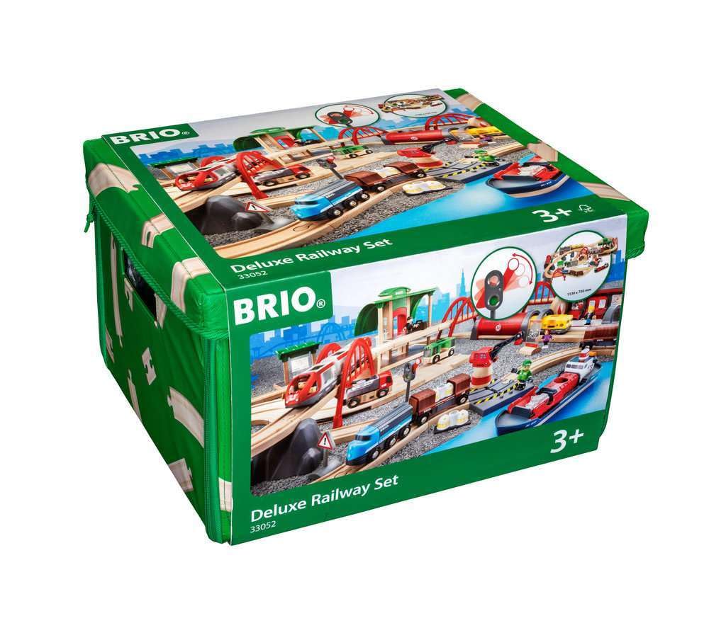 Juego De Juguetes De Tren De Madera Brio World 33052 Deluxe Railway Set - Venta Internacional.