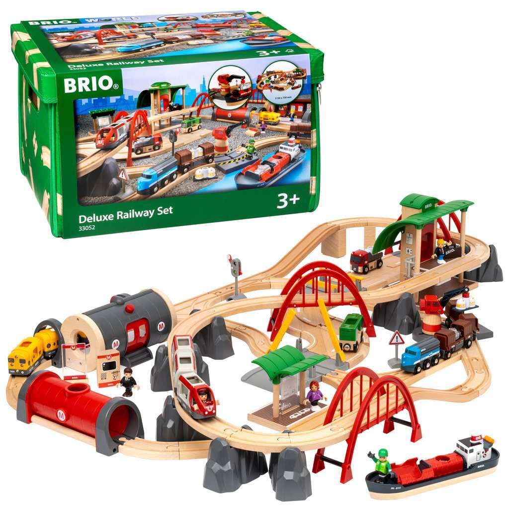 Foto 3 pulgar | Juego De Juguetes De Tren De Madera Brio World 33052 Deluxe Railway Set - Venta Internacional.
