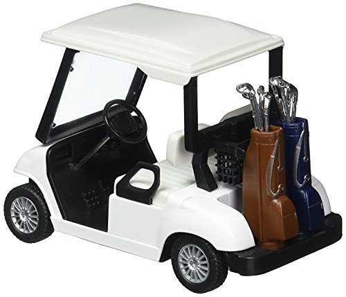 Foto 3 pulgar | Carrito De Golf De Juguete Kinsfun Modelo De Metal Fundido A Presión Pullback Action - Venta Internacional.