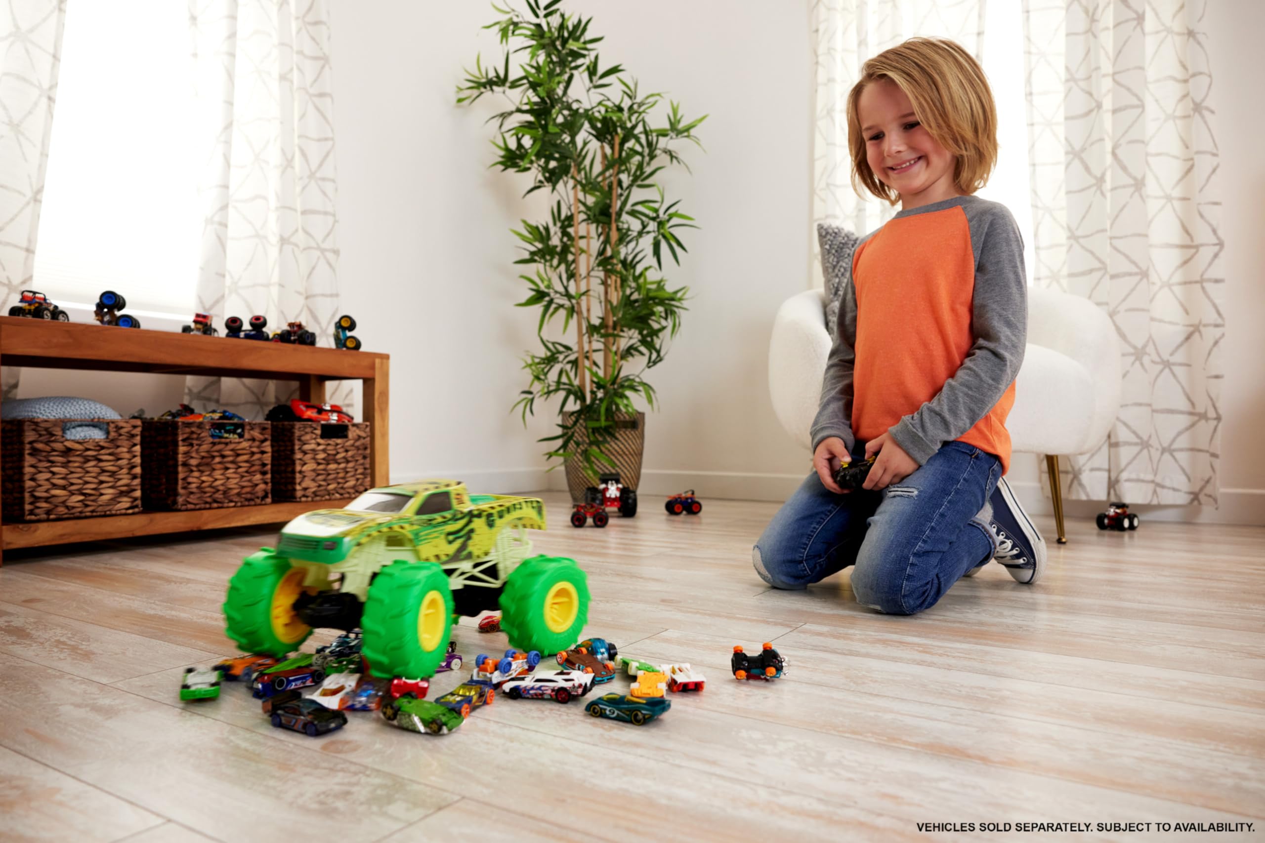 Foto 3 pulgar | Juguete Rc Hot Wheels Monster Trucks Gunkster A Escala 1:15 - Venta Internacional.