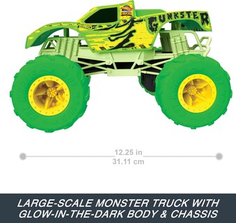 Foto 3 | Juguete Rc Hot Wheels Monster Trucks Gunkster A Escala 1:15 - Venta Internacional.