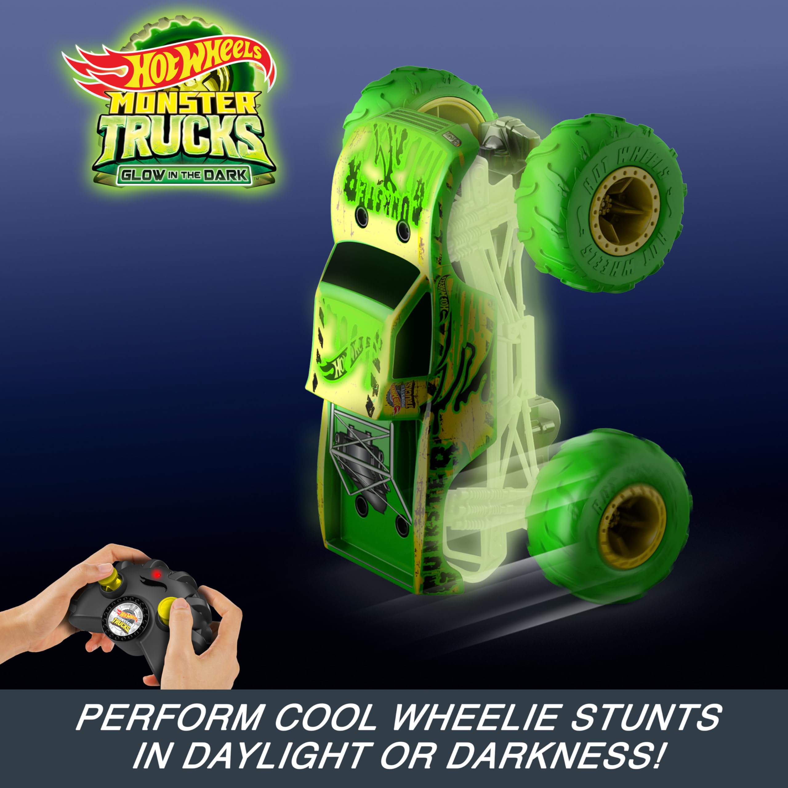 Foto 6 pulgar | Juguete Rc Hot Wheels Monster Trucks Gunkster A Escala 1:15 - Venta Internacional.