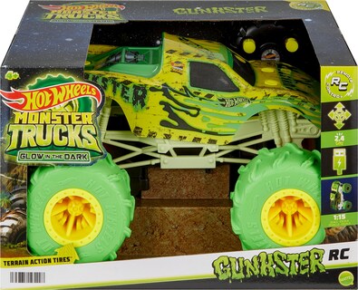 Foto 6 | Juguete Rc Hot Wheels Monster Trucks Gunkster A Escala 1:15 - Venta Internacional.