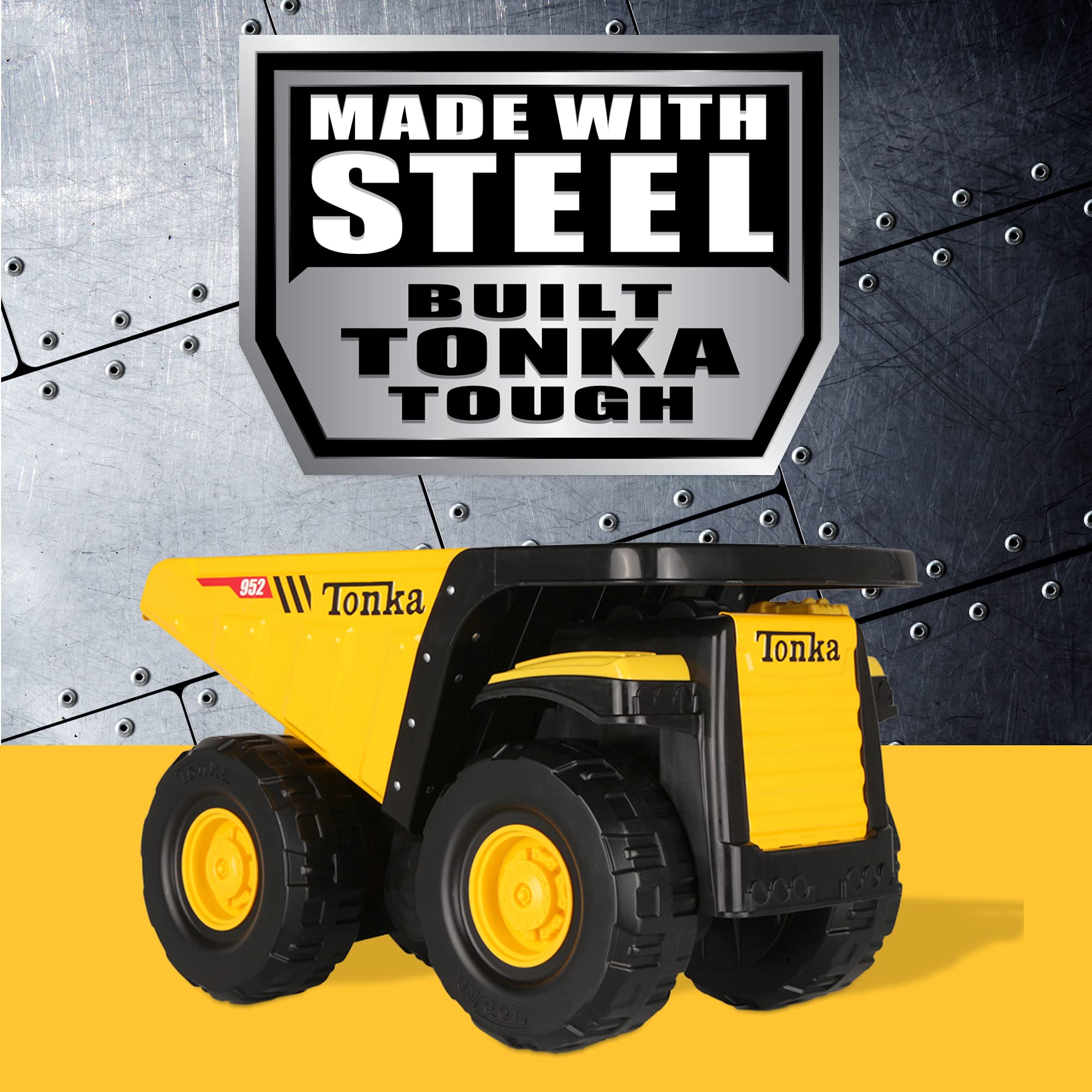 Foto 7 | Camión Volquete Tonka Steel Mighty Yellow Para Niños Mayores De 3 Años - Venta Internacional.