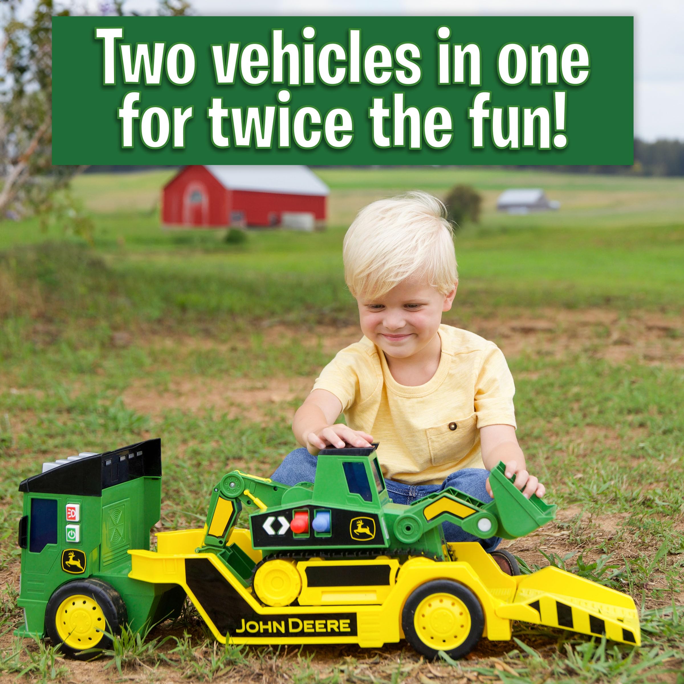 Foto 3 pulgar | Mega Mover De Juguete John Deere Con 2 Camiones Grandes Para Niños Mayores De 3 Años - Venta Internacional.