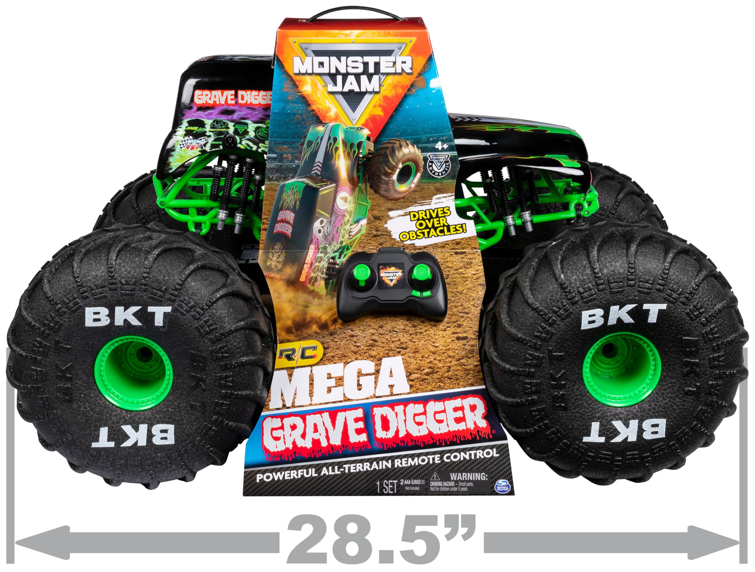 Foto 3 pulgar | Camión de Juguete Monster Truck Mega Grave Digger Monster Jam a Control Remoto - Venta Internacional