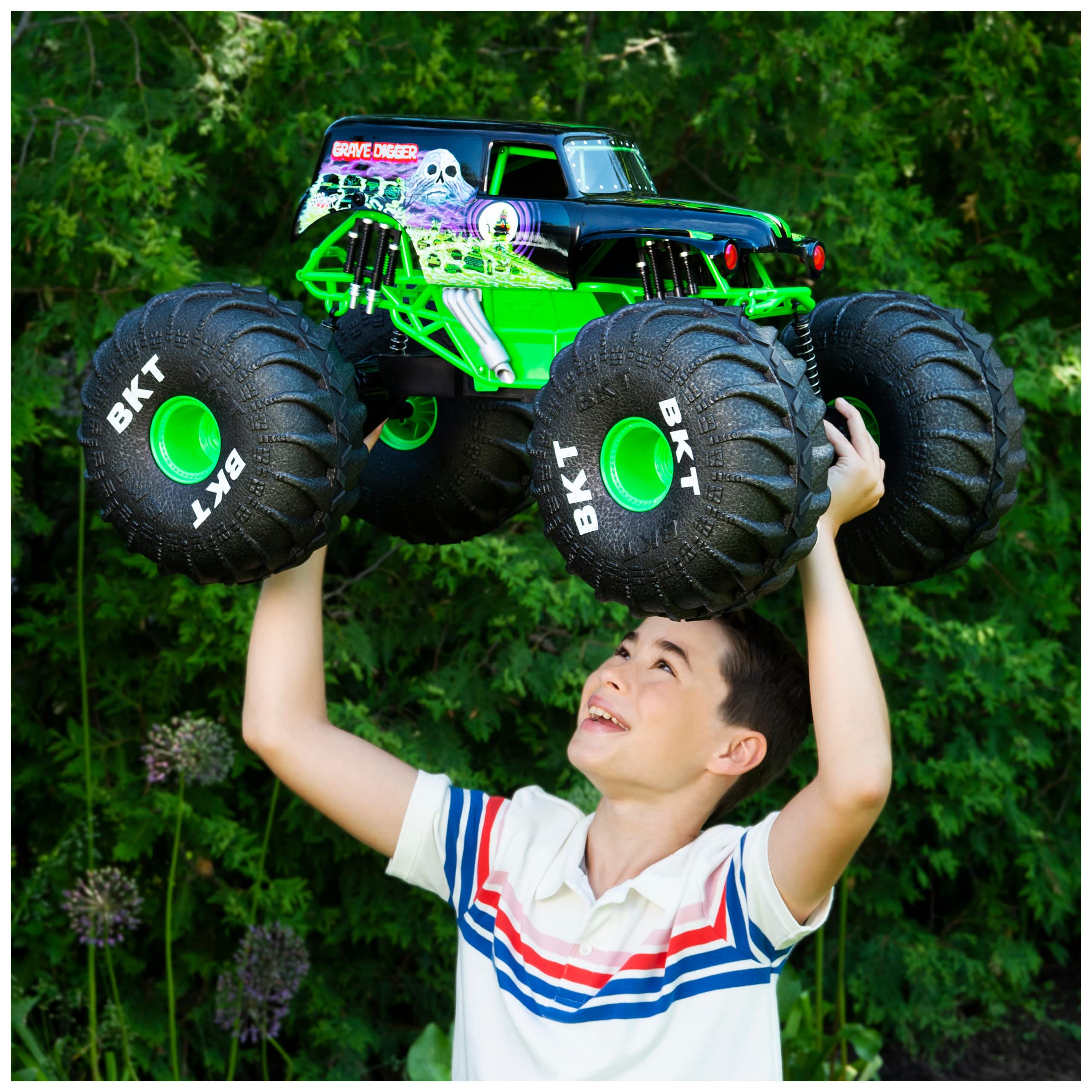 Foto 4 | Camión de Juguete Monster Truck Mega Grave Digger Monster Jam a Control Remoto - Venta Internacional