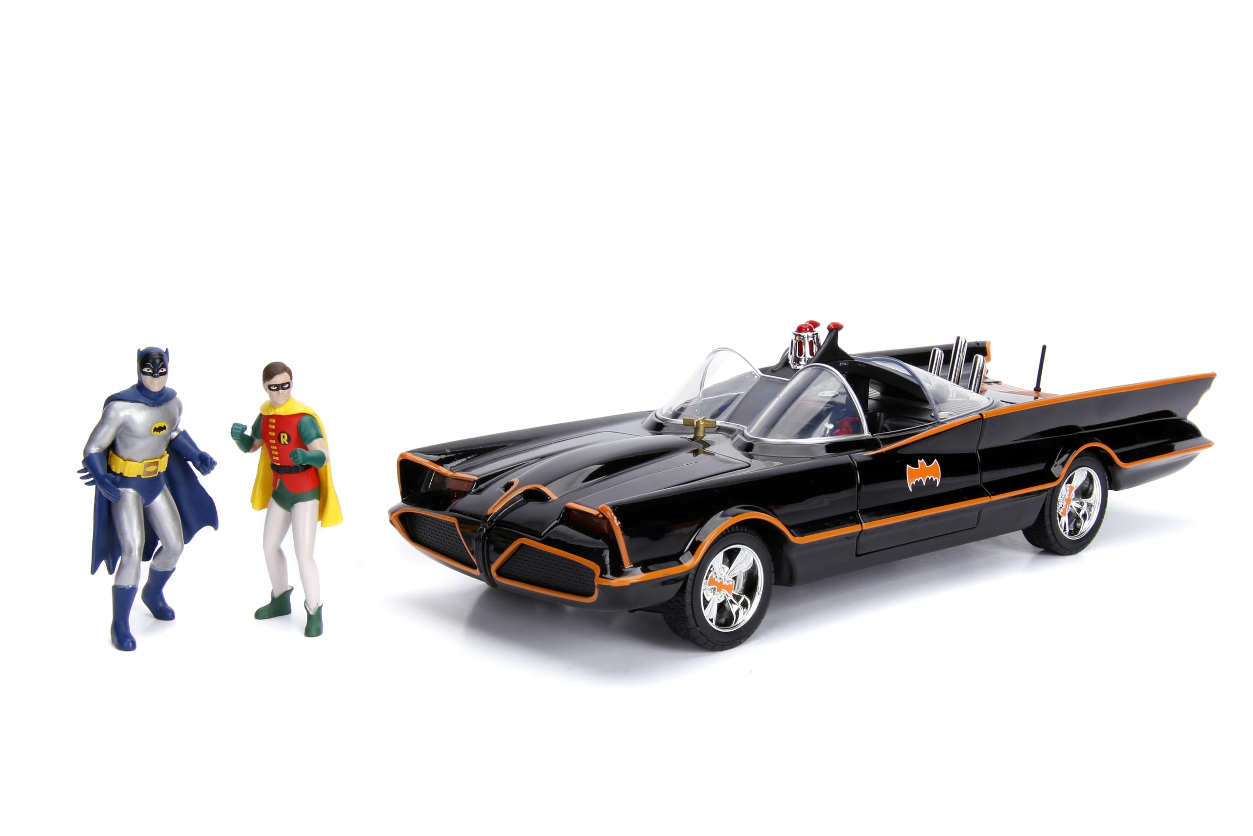 Foto 2 pulgar | Car Jada Toys Batmobile Classic, Serie De Televisión Hecha A Presión, Escala 1:18 - Venta Internacional.