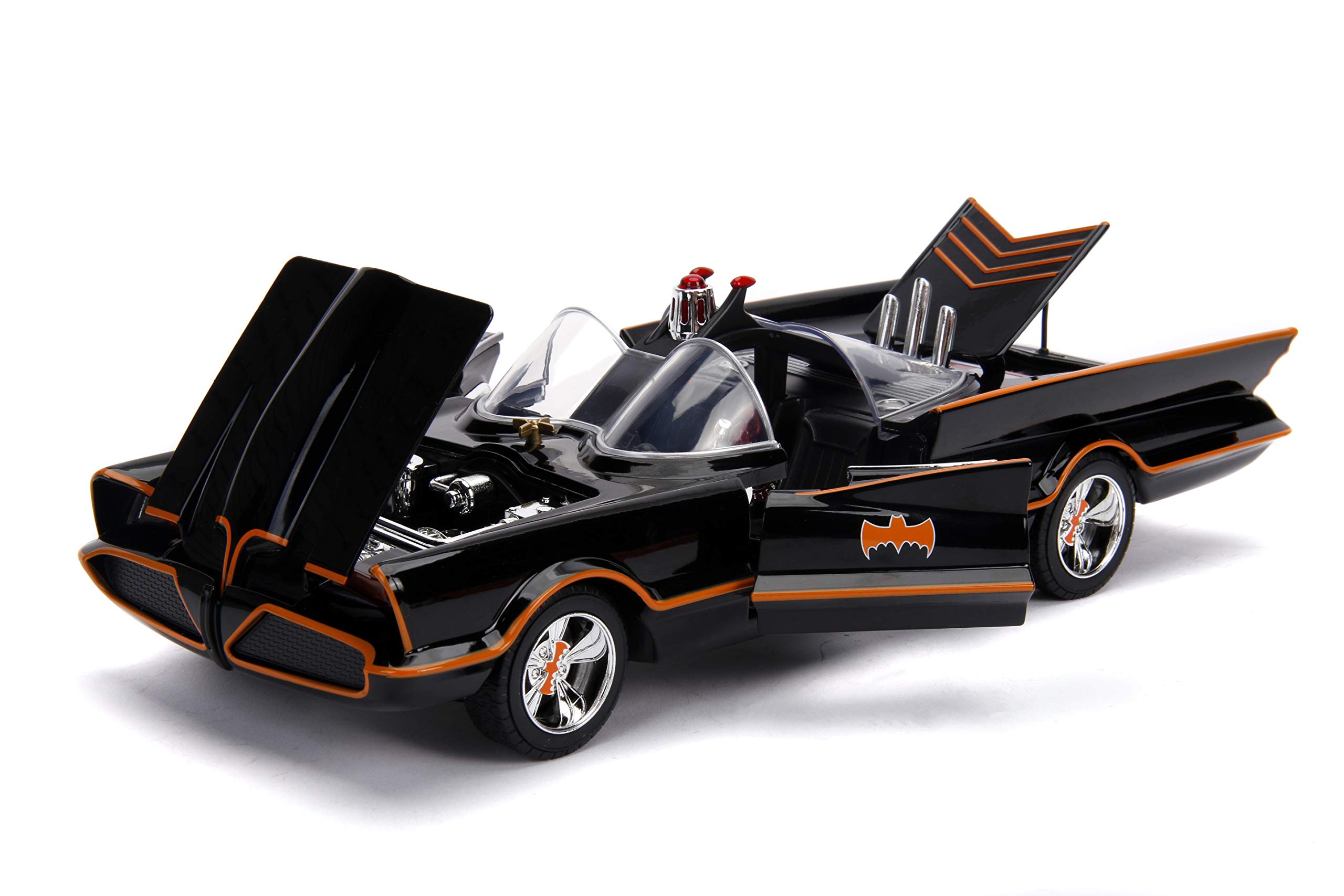 Foto 3 pulgar | Car Jada Toys Batmobile Classic, Serie De Televisión Hecha A Presión, Escala 1:18 - Venta Internacional.