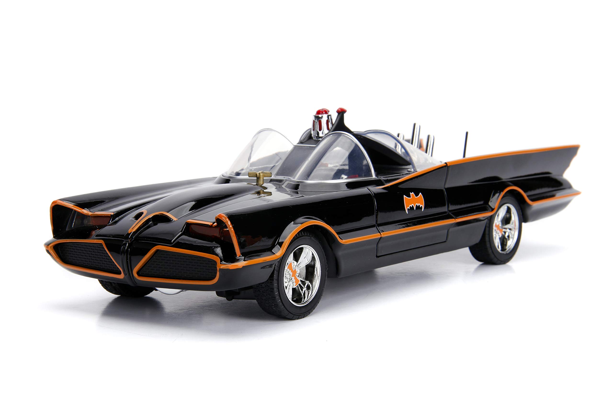 Foto 7 pulgar | Car Jada Toys Batmobile Classic, Serie De Televisión Hecha A Presión, Escala 1:18 - Venta Internacional.